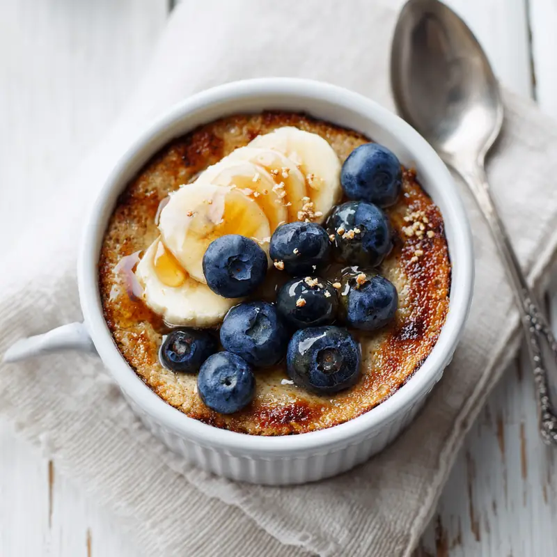 Viral TikTok Baked Oats – Healthy Cake-Style Breakfast