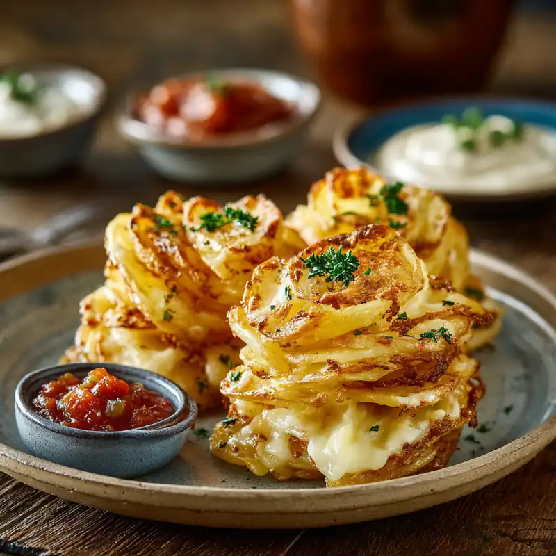 Cheesy Potato Folds | Crispy, Cheesy Snack in Minutes