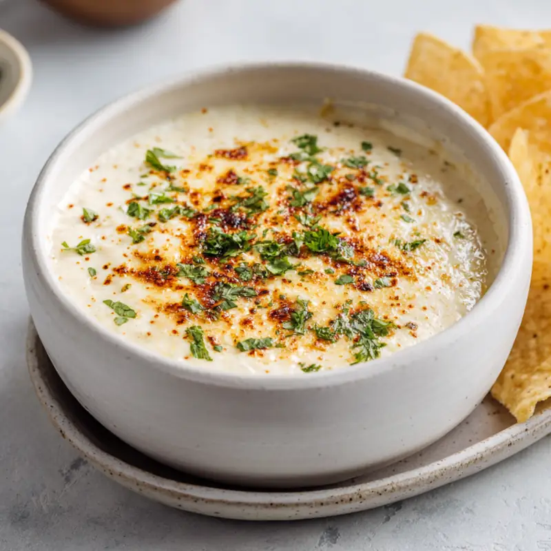 Cottage Cheese Queso Dip, High-Protein & Ready in Minutes