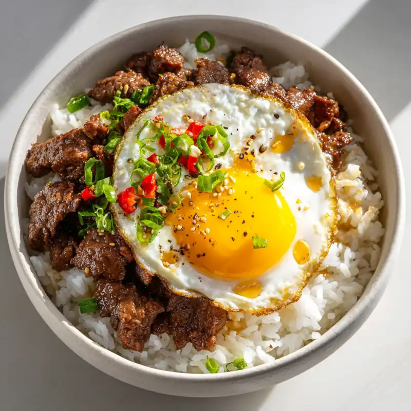 The Best High Protein Beef Cottage Cheese Rice Bowl – Easy Viral Dinner